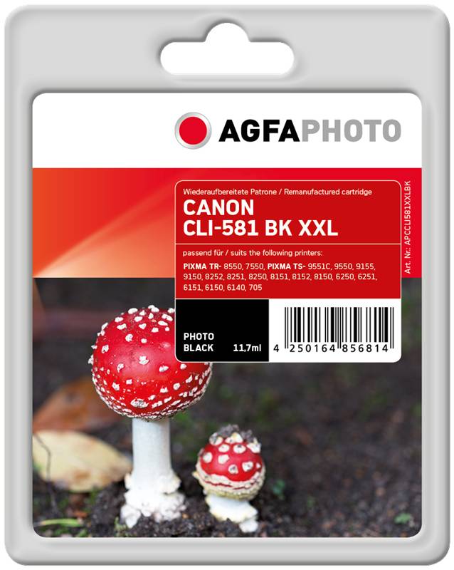 AgfaPhoto Patrone Canon APCCLI581XXLBK ers. CLI-581BK XXL - APCCLI581XXLBK