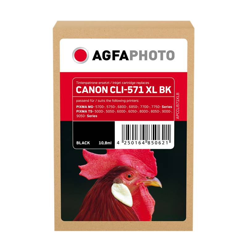 AgfaPhoto Patrone Canon APCCLI571XLB ers. CLI-571 XL black - APCCLI571XLB