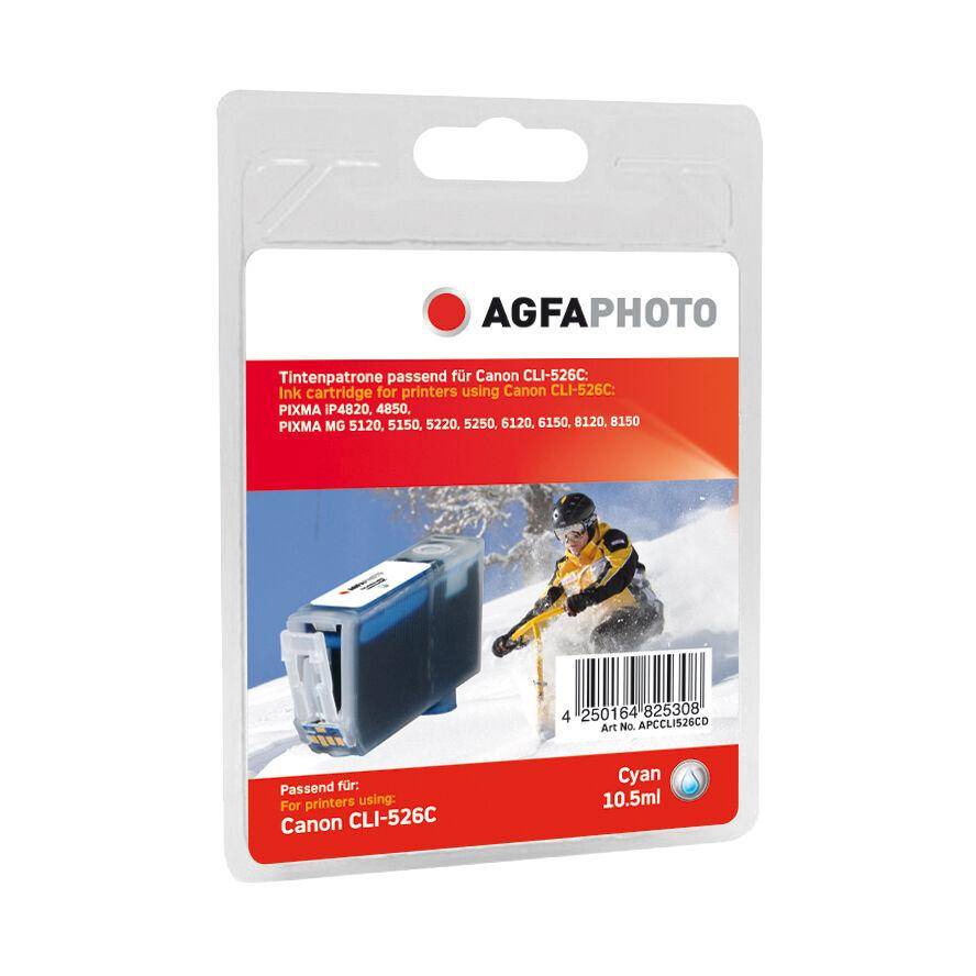 AgfaPhoto Patrone Canon APCCLI526CD ers. CLI-526C cyan remanufactured - APCCLI526CD