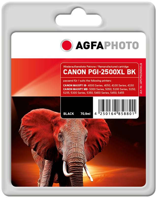 AgfaPhoto Patrone Canon APCPGI2500XLB ers. PGI-2500 BK black - APCPGI2500XLB