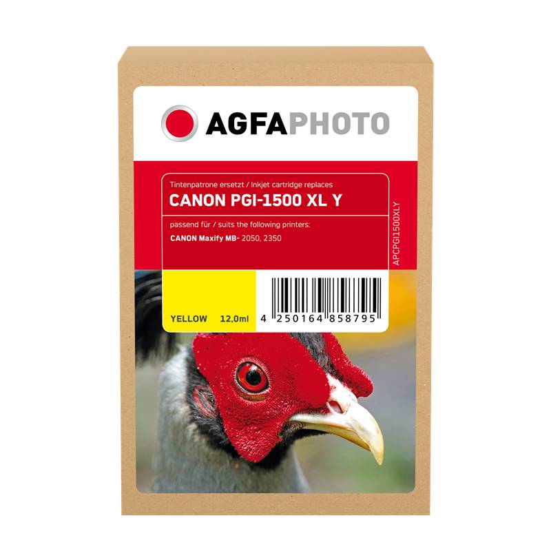 AgfaPhoto Patrone Canon APCPGI1500XLY ers. PGI-1500XL yellow remanufactured