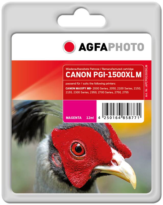 AgfaPhoto Patrone Canon APCPGI1500XLM ers. PGI-1500XL M remanufactured - APCPGI1500XLM