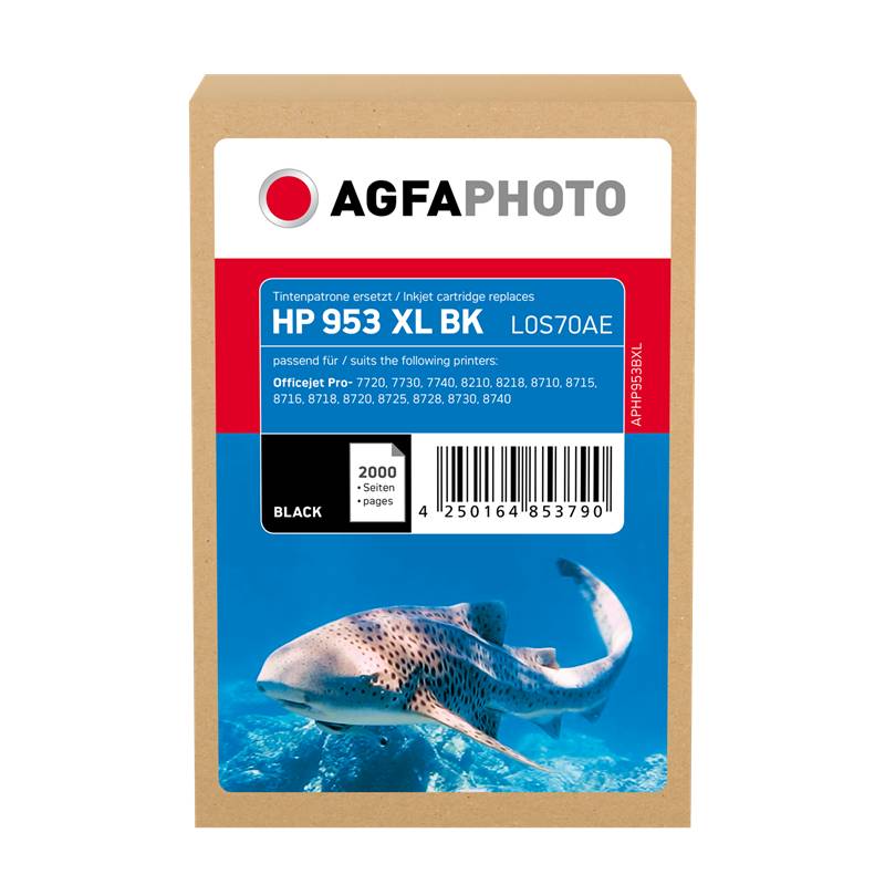 AgfaPhoto Patrone HP APHP953BXL No.953XL Los70AE black remanufactured