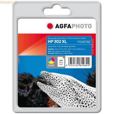 AgfaPhoto Patrone HP APHP302XLC No.302XL F6U67AE color remanufactured - APHP302XLC