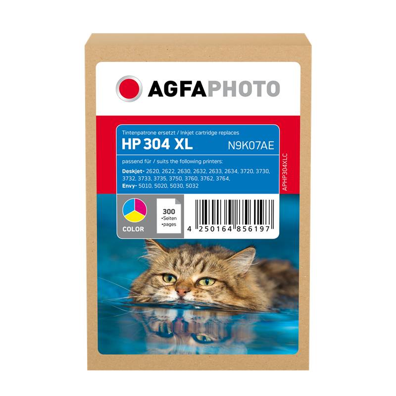 AgfaPhoto Patrone HP APHP304XLC No.304XL N9K07AE color remanufactured - APHP304XLC