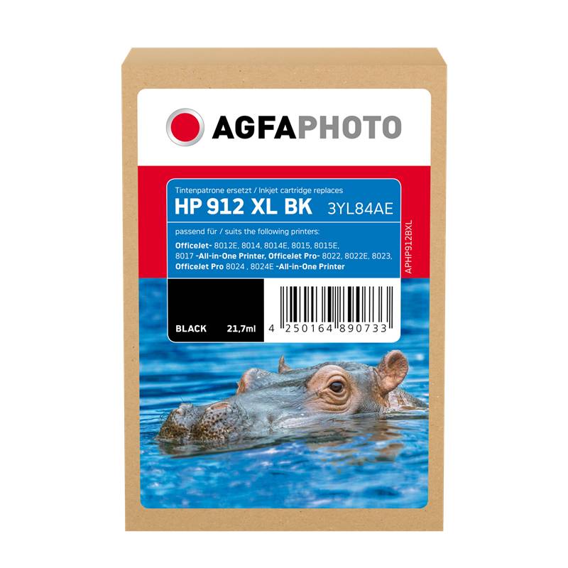 AgfaPhoto Patrone HP APHP912BXL No.912XL 3YL84AE black remanufactured - APHP912BXL