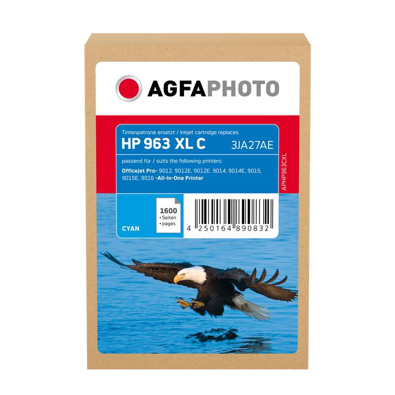 4250164890832 - AgfaPhoto Patrone HP APHP963CXL No963XL 3JA27AE cyan remanufactured