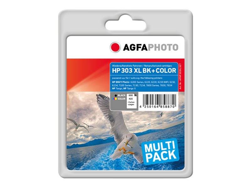 AgfaPhoto Patrone HP APHP303XLSet No.303 Multipack remanufactured