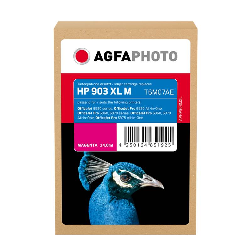 AgfaPhoto Patrone HP APHP903YXL HP903XL T6M07AE magenta remanufactured