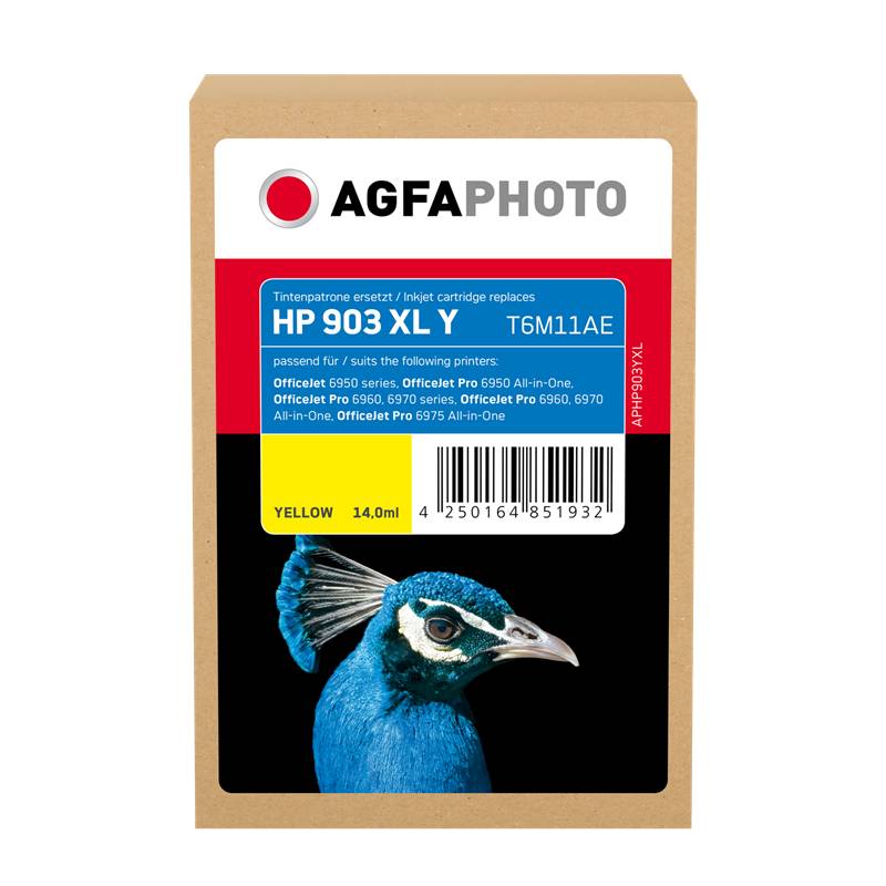 AgfaPhoto Patrone HP APHP903YXL N0.903XL T6M11AE yellow remanufactured