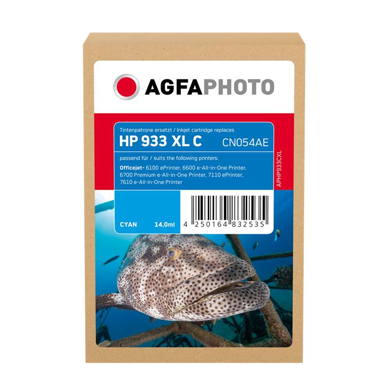 AgfaPhoto Patrone HP APHP933CXL N0.933XL CN054AE cyan remanufactured