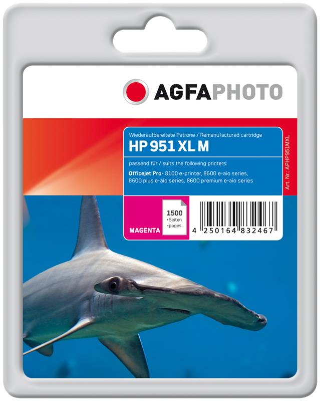 AgfaPhoto Patrone HP APHP951MXL N0.951XL CN047AE magenta remanufactured