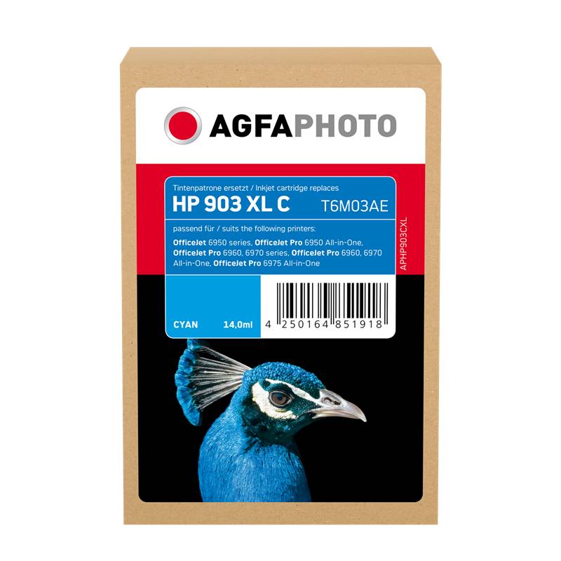 AgfaPhoto Patrone HP APHP903CXL N0.903XL T6M03AE cyan remanufactured