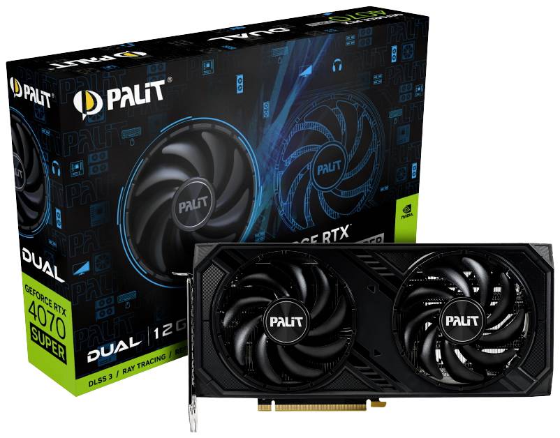 Palit RTX4070 Super DUAL 12GB GDDR6X HDMI 3xDP - NED407S019K9-1043D