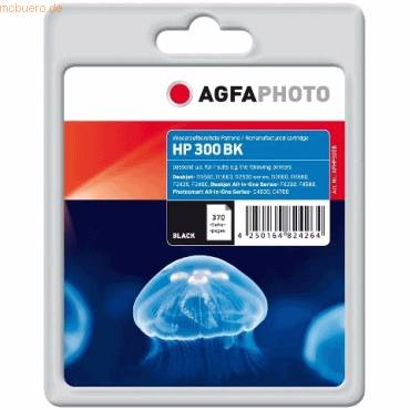 AgfaPhoto Patrone HP APHP300B No.300 CC640EE black remanufactured