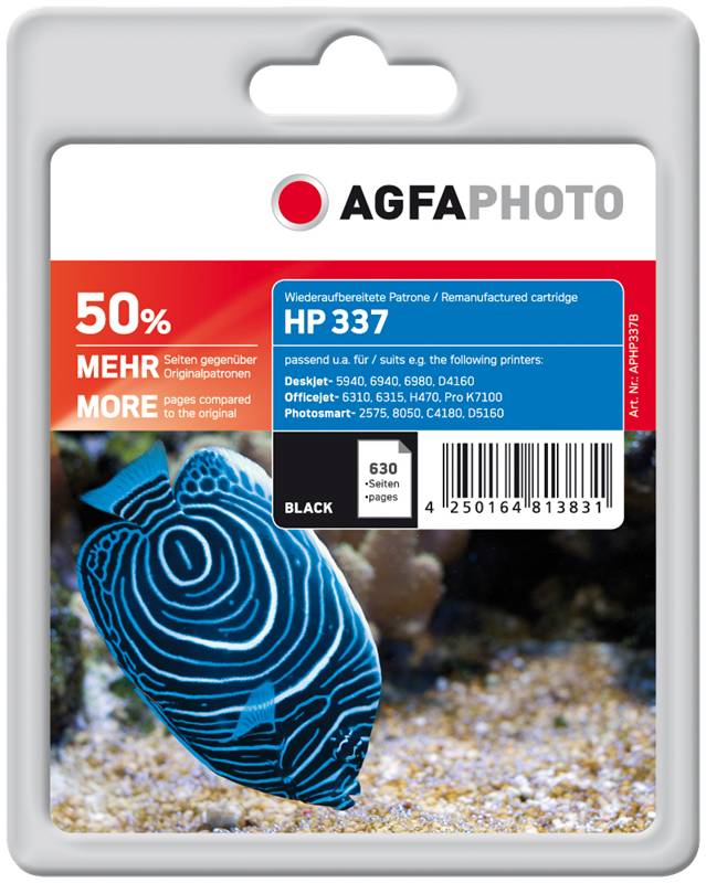 AgfaPhoto Patrone HP APHP337B No.337 C9364EE black remanufactured - APHP337B