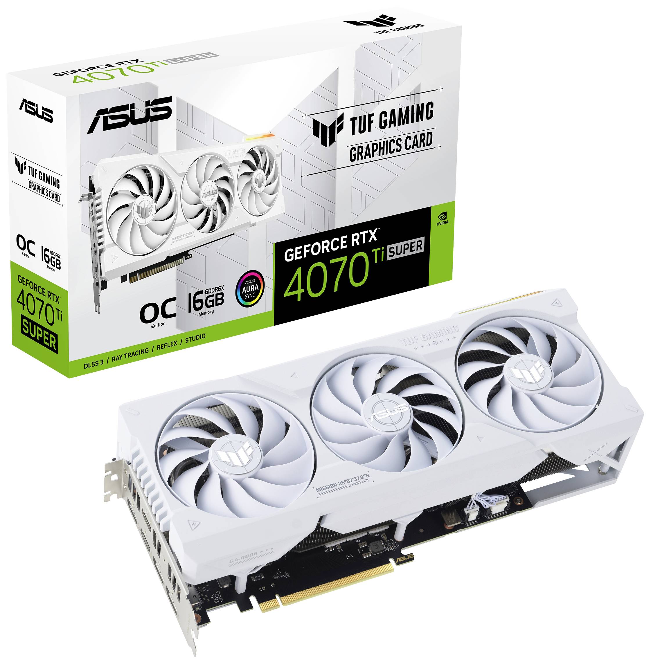 ASUS TUF-RTX4070TIS-O16G-WHITE-GAMING - 90YV0KF2-M0NA00