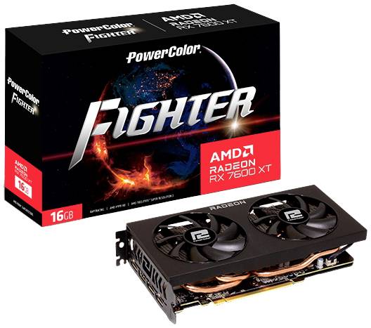 Powercolor Radeon RX7600XT Fighter 16GB GDDR6 HDMI 3xDP - RX7600XT 16G-F