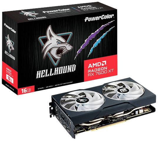 Powercolor Radeon RX7600XT Hellhound 16GB GDDR6 HDMI 3xDP