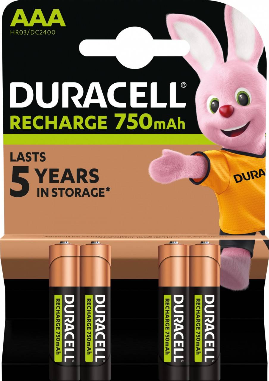 Duracell Akku Recharge AAA HR03 750mAh 4St. - 090231