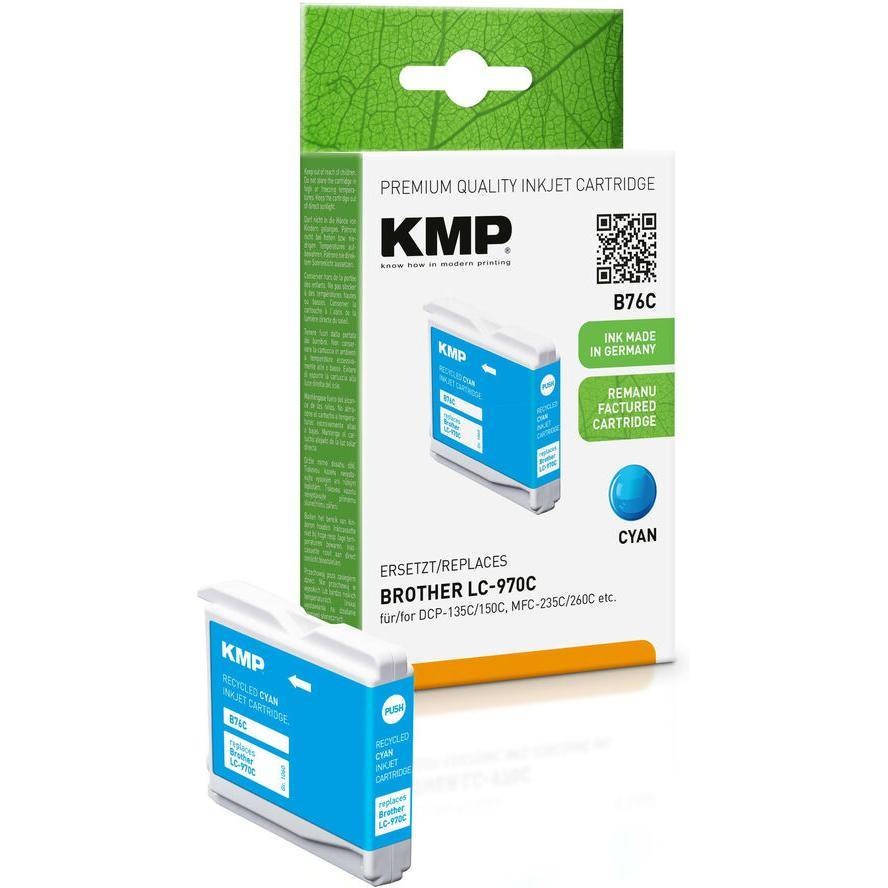 KMP Patrone Brother LC-970C 300 S. cyan remanufactured