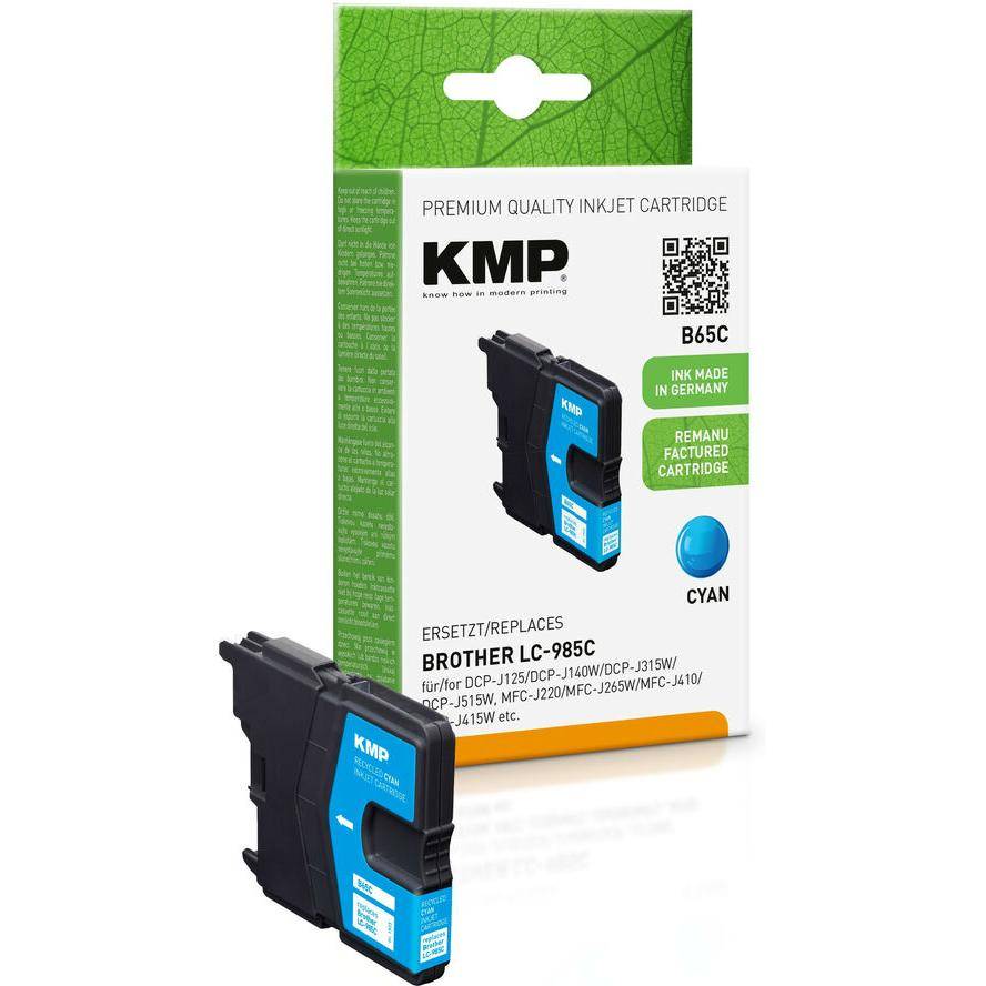 KMP Patrone Brother LC-985C 260 S. cyan remanufactured - 1523,4003