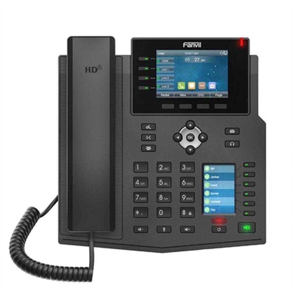 Fanvil X5U V2, Telefone, Fanvil IP Telefon X5U schwarz X5U V2 (BILD1)