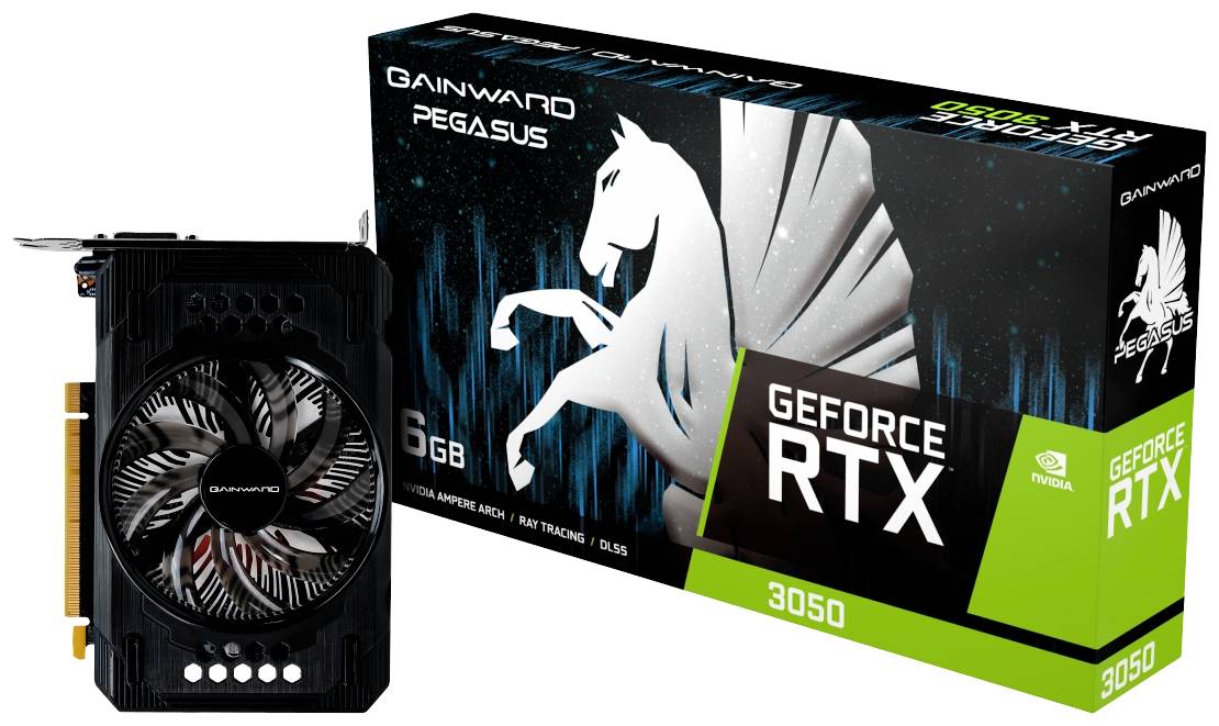 Gainward RTX3050 Pegasus 6GB GDDR6 HDMI DP DVI - 4182