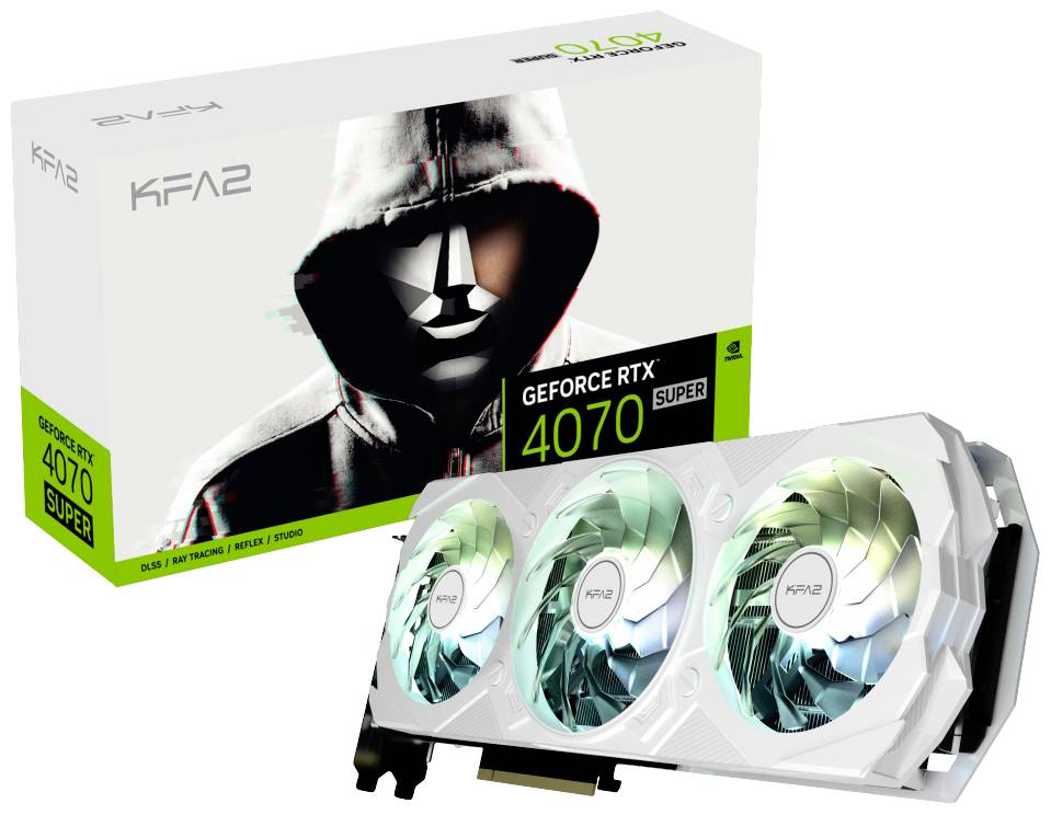 KFA2 RTX4070 Super EX GAMER White 12GB GDDR6X HDMI 3xDP - 47SOM7MD7KWK