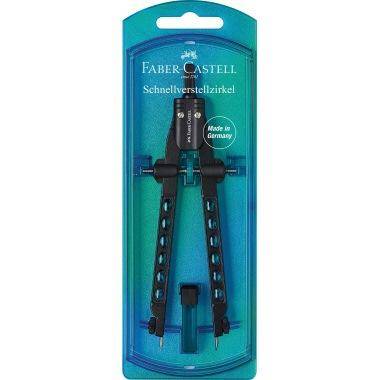 FABER-CASTELL Zirkel Schnellverstell. Factory blau - 174340