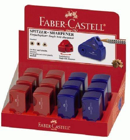 FABER-CASTELL Klappspitzdose Sleeve Mini rot/blau - 182711