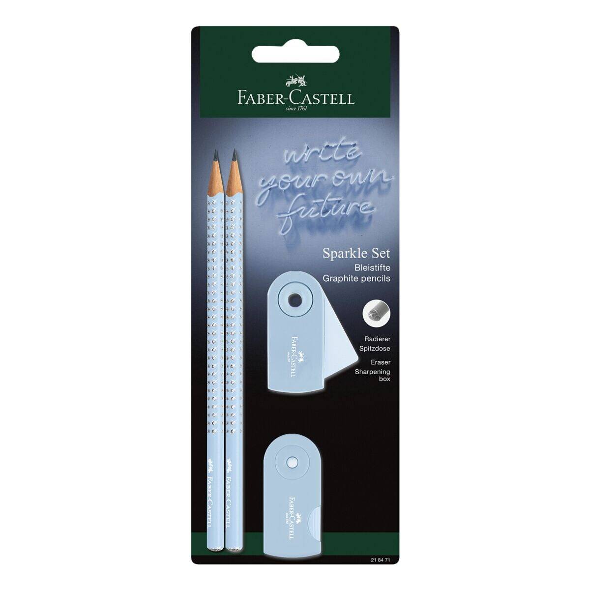 FABER-CASTELL Schreibset Sparkle sky blue BK - 218471