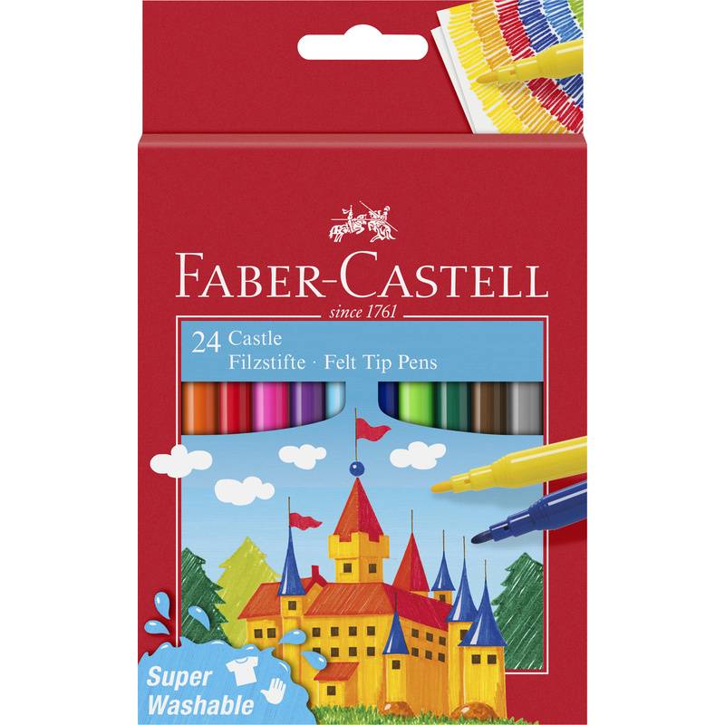 FABER-CASTELL Filzstift Castle 24er Kartonetui - 554202