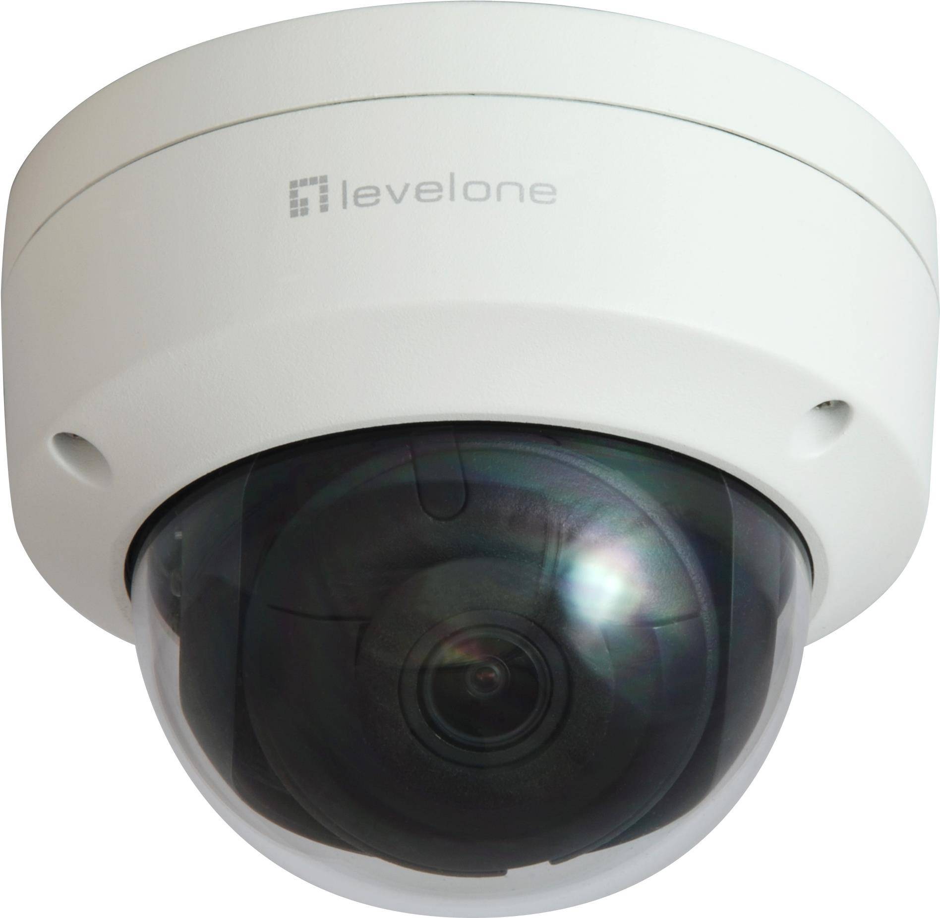 LevelOne IPCam FCS-3404 Dome Out 6MP H.265 IR 9W PoE - FCS-3404