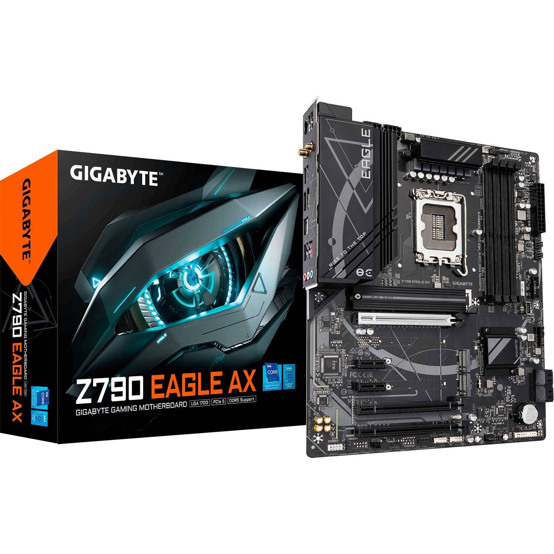 4719331860998 - GIGABYTE Z790 EAGLE AX Mainboard - Intel Z790 - Intel LGA1700 socket - DDR5 RAM - ATX