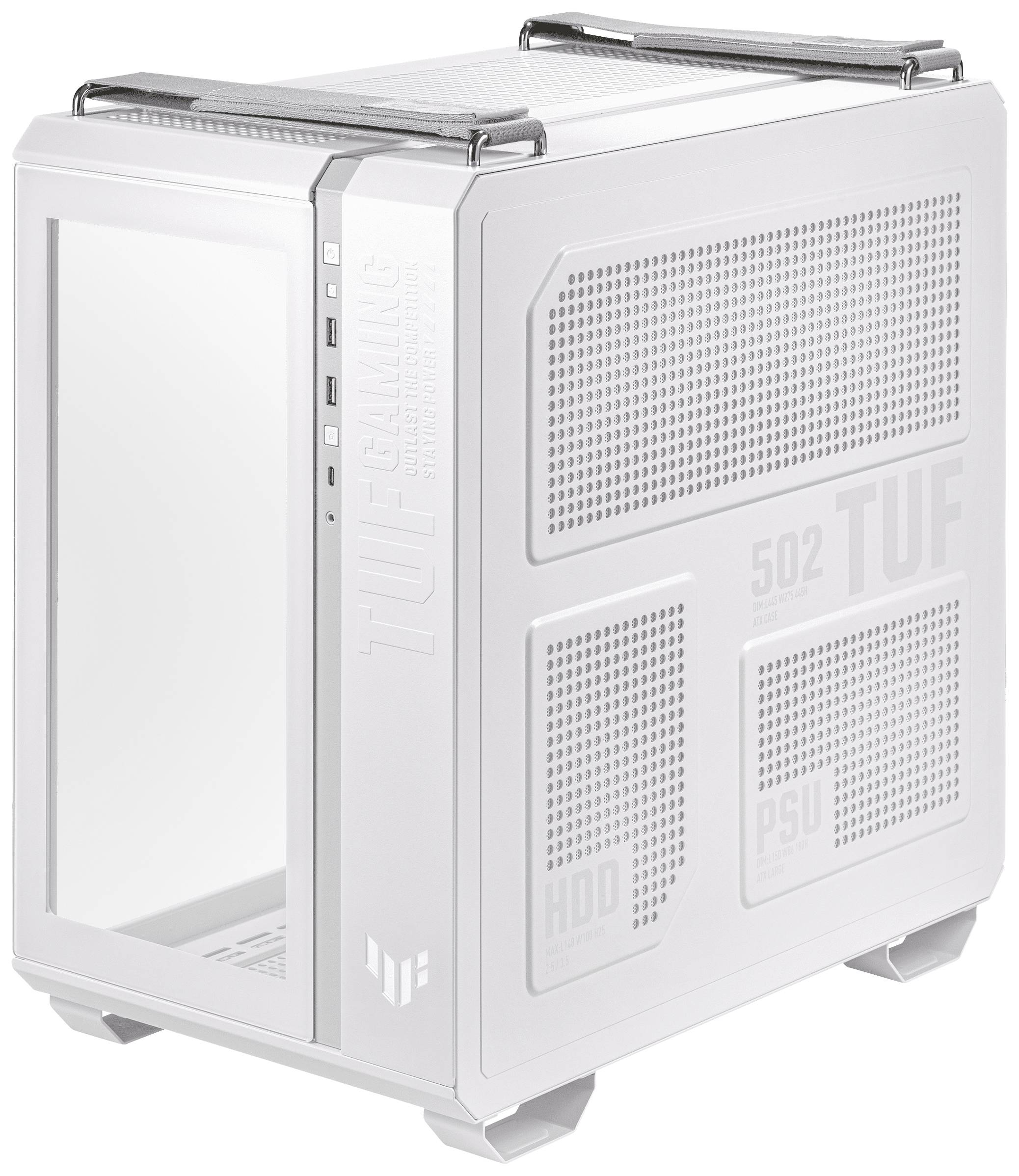 Asus Geh TUF Gaming GT502 Plus Case TG ARGB white - 90DC0093-B19000