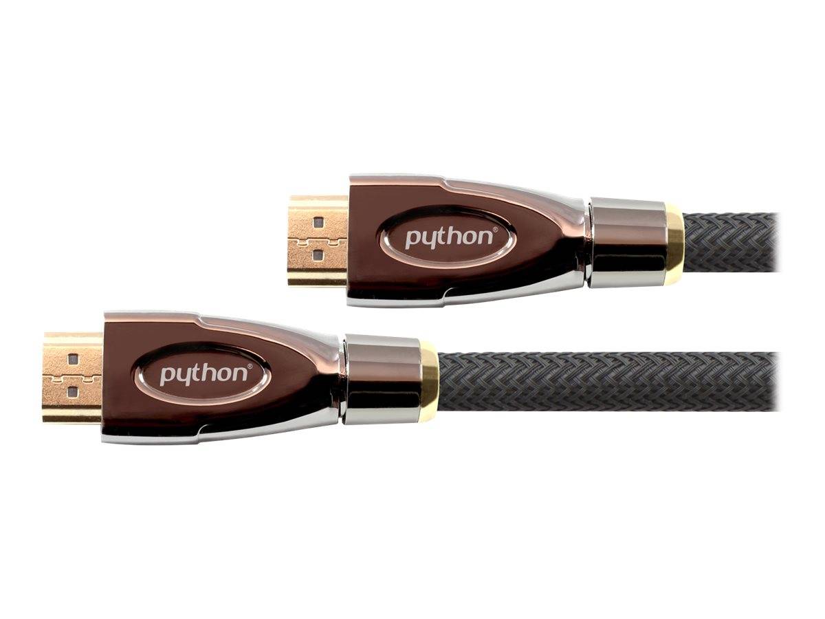 Python HDMI« 2.0 Kabel 4K2K Nylongeflecht schwarz 2m - GC-M0017