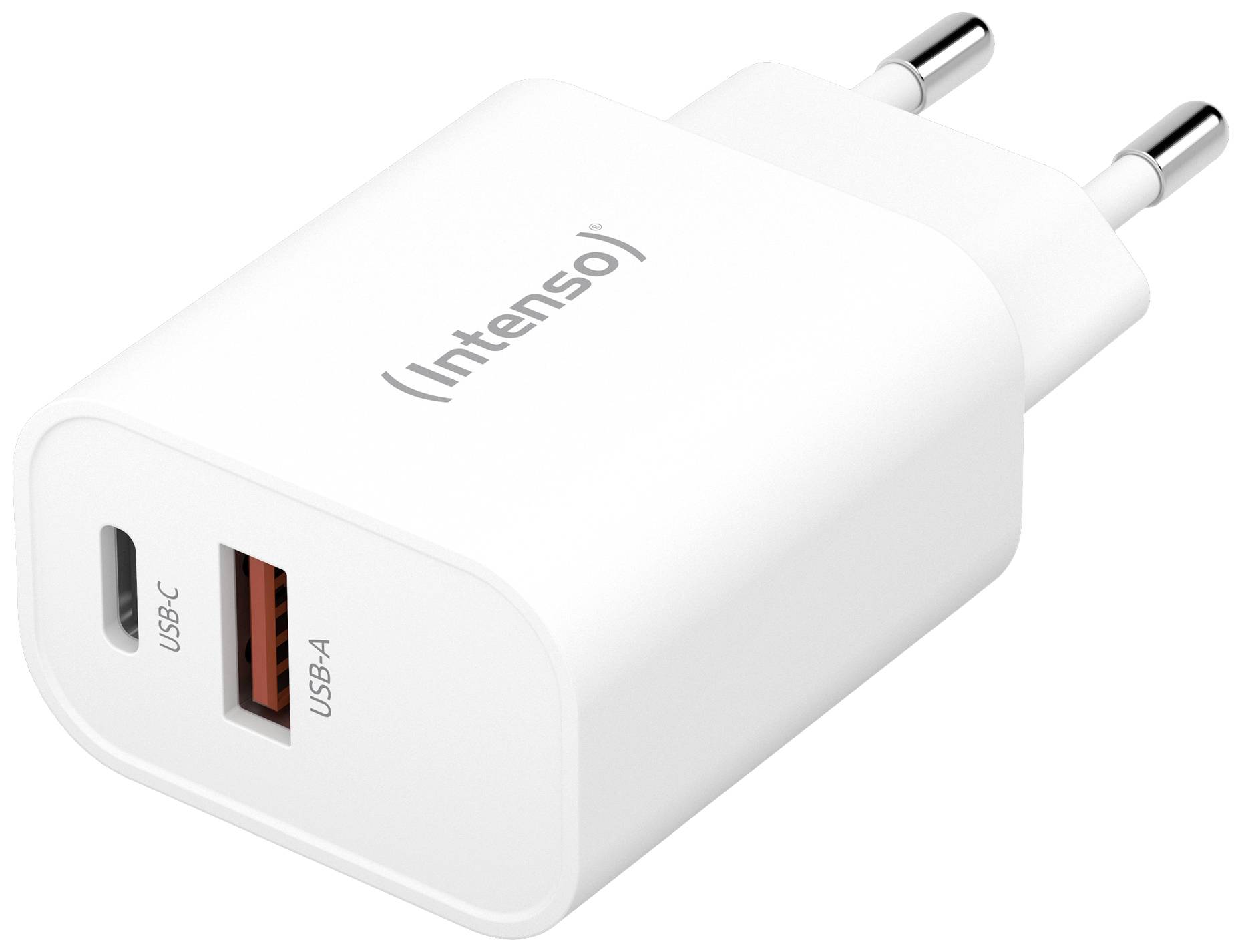 Intenso Power Adapter 1x USB-A/1x USB-C 30W White