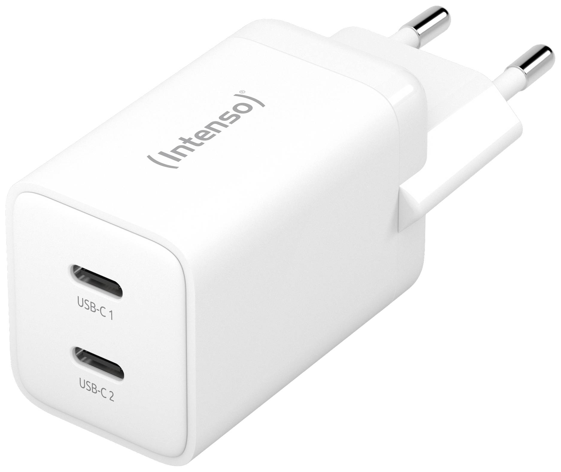 Intenso Power Adapter 2x USB-C 40W GaN White - 7804012