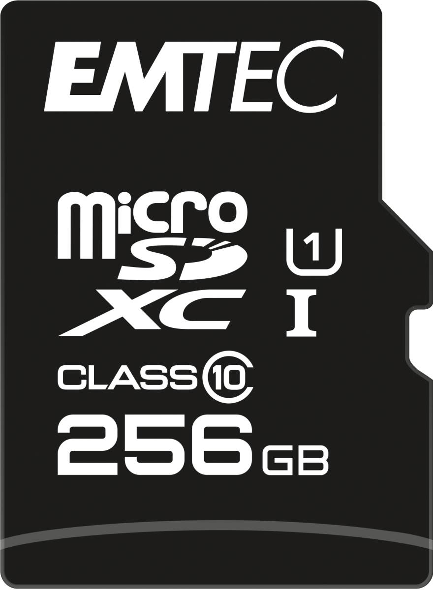 Emtec mSD 256GB UHS-I U1 EliteGold + Adapter - ECMSDM256GXC10GP