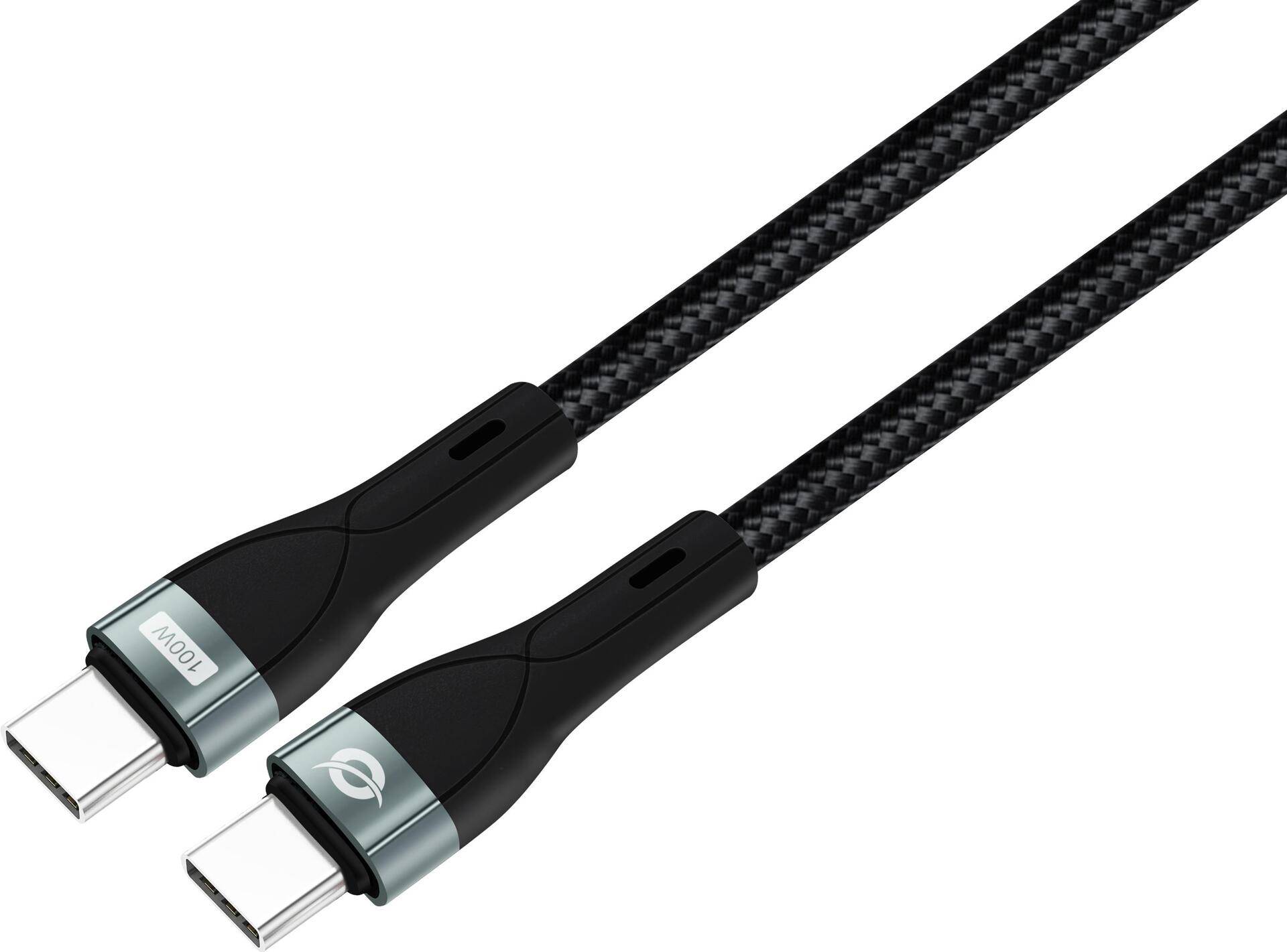 CONCEPTRONIC Kabel USB-C 3.0 -> C St/St 1.20m 5A 480Mbps sw - ETTA01B12