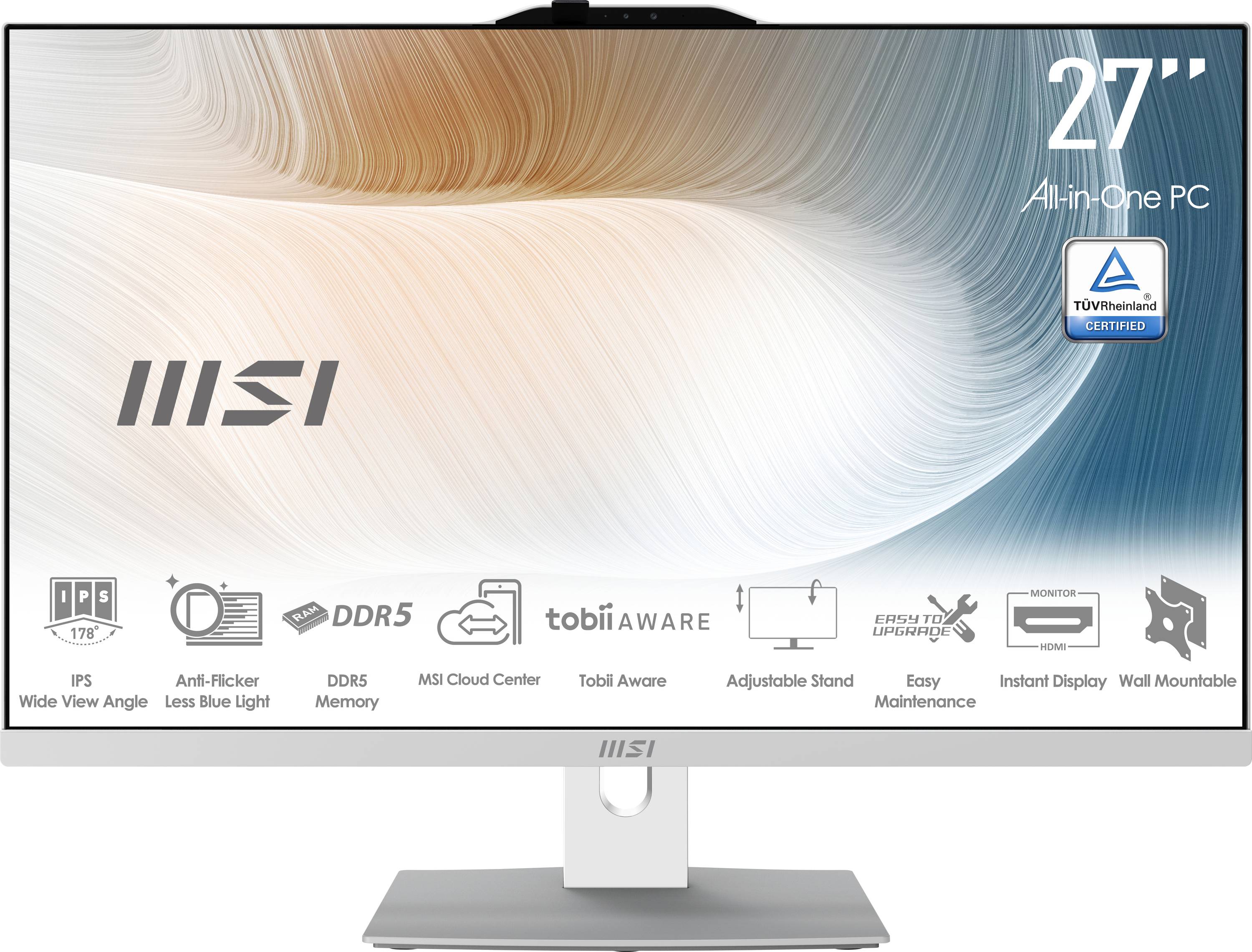 MSI Modern AM272P 1M-837DE 27 i7-150U white 16GB / 1TB SSD W11P - 00AF8232-837