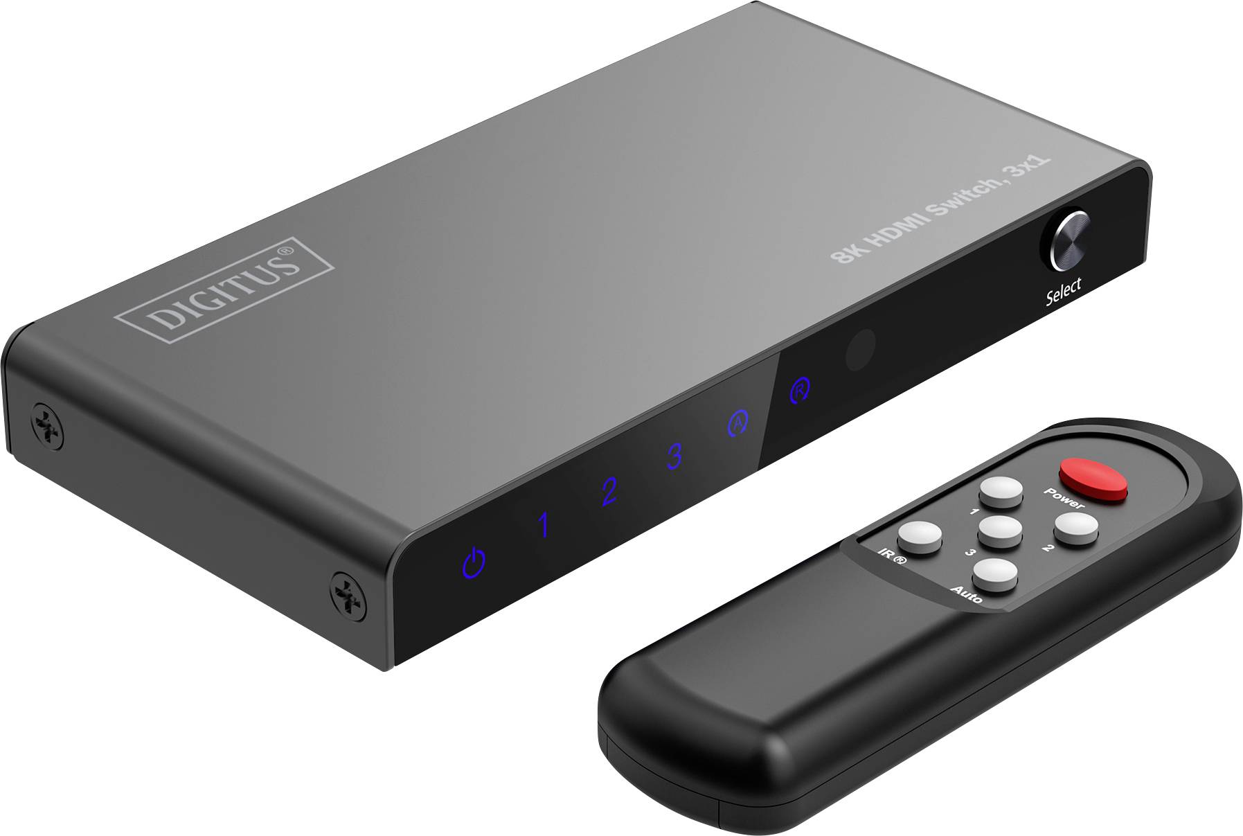 DIGITUS HDMI Switch, 3x1 8K/60Hz HDR, HDCP 2.3 - DS-55333