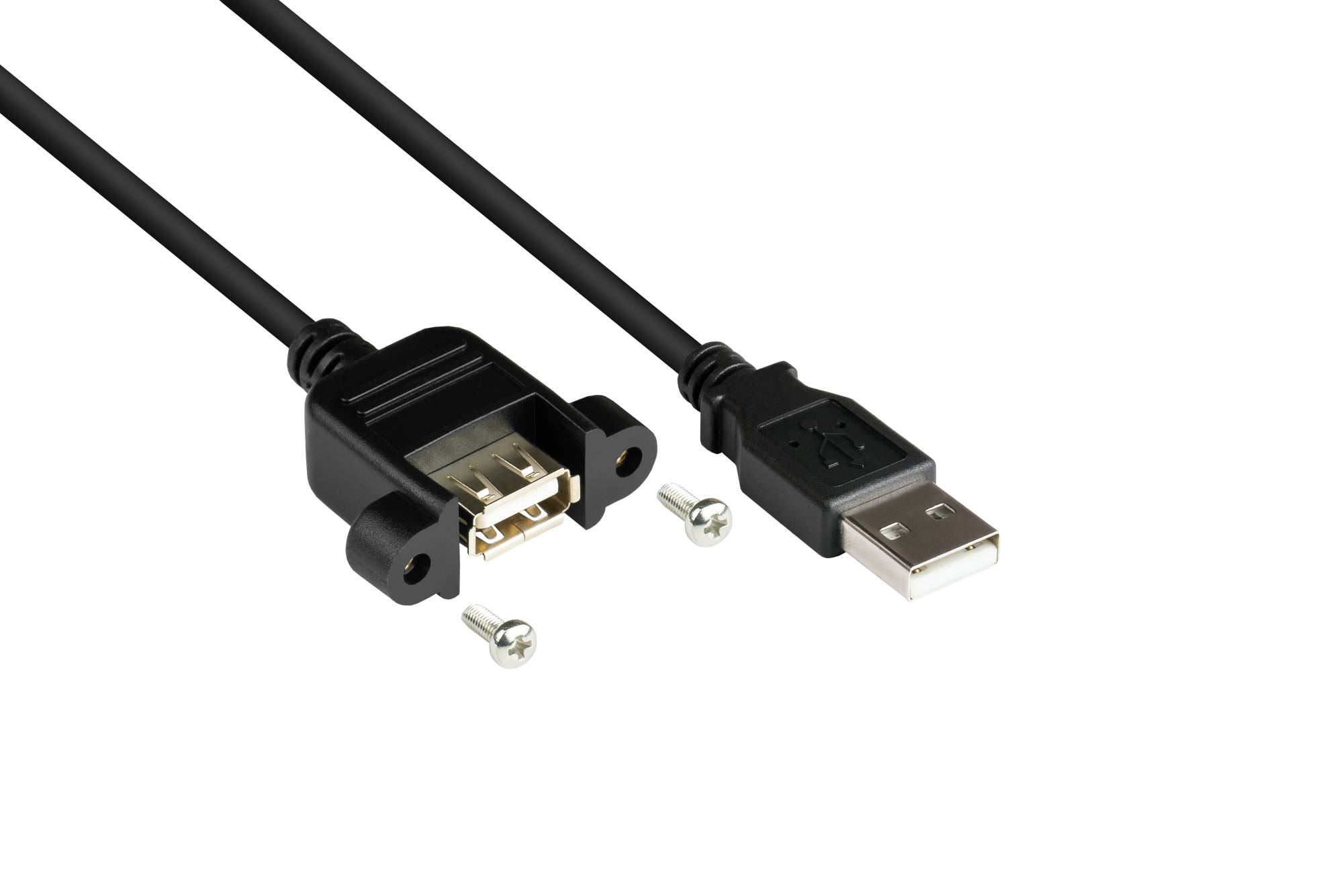 4014619978427 - GC 2511-1E - USB 20 Verlängerung Stecker A an Einbaubuchse A 1m