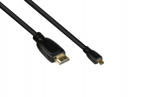 Good Connections Kabel HDMI2.0b-Micro-St.(Typ D) schw. 0,5m - 4532-005