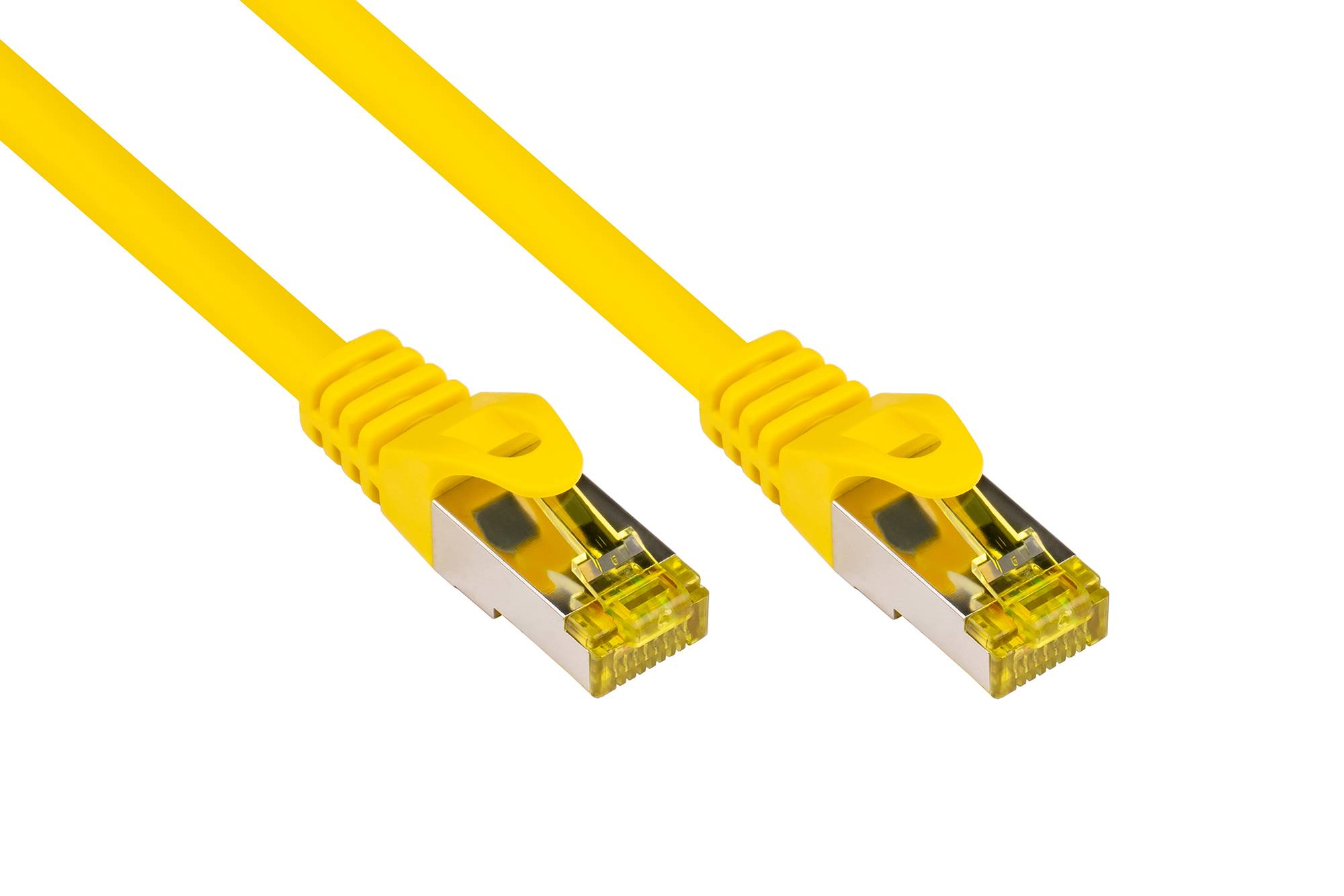 Good Connections Patchkabel m. Cat.7 Rohkabel gelb 0,5m - 8070R-005Y