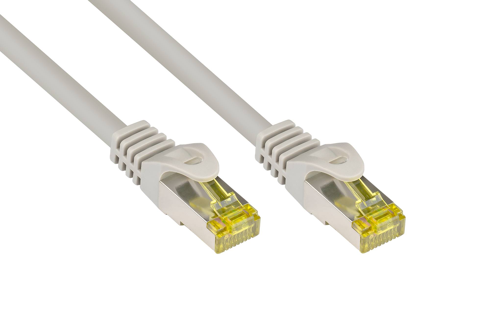 Good Connections Patchkabel m. Cat.7 Rohkabel  grau 1m