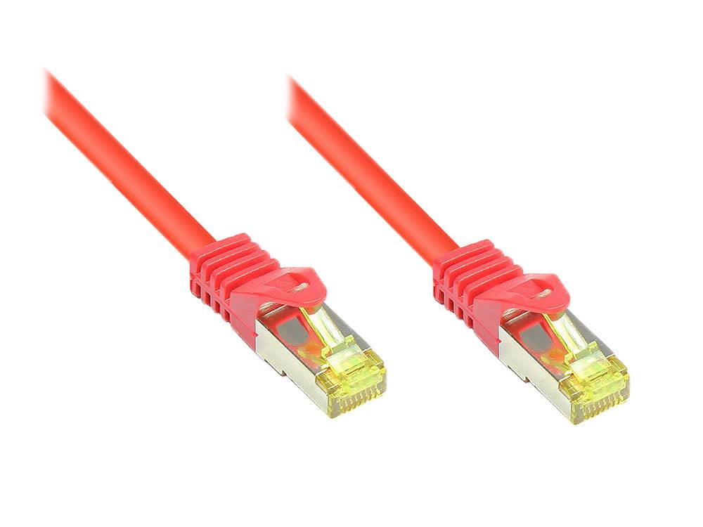 Good Connections Patchkabel m. Cat.7 Rohkabel rot 1m - 8070R-010R