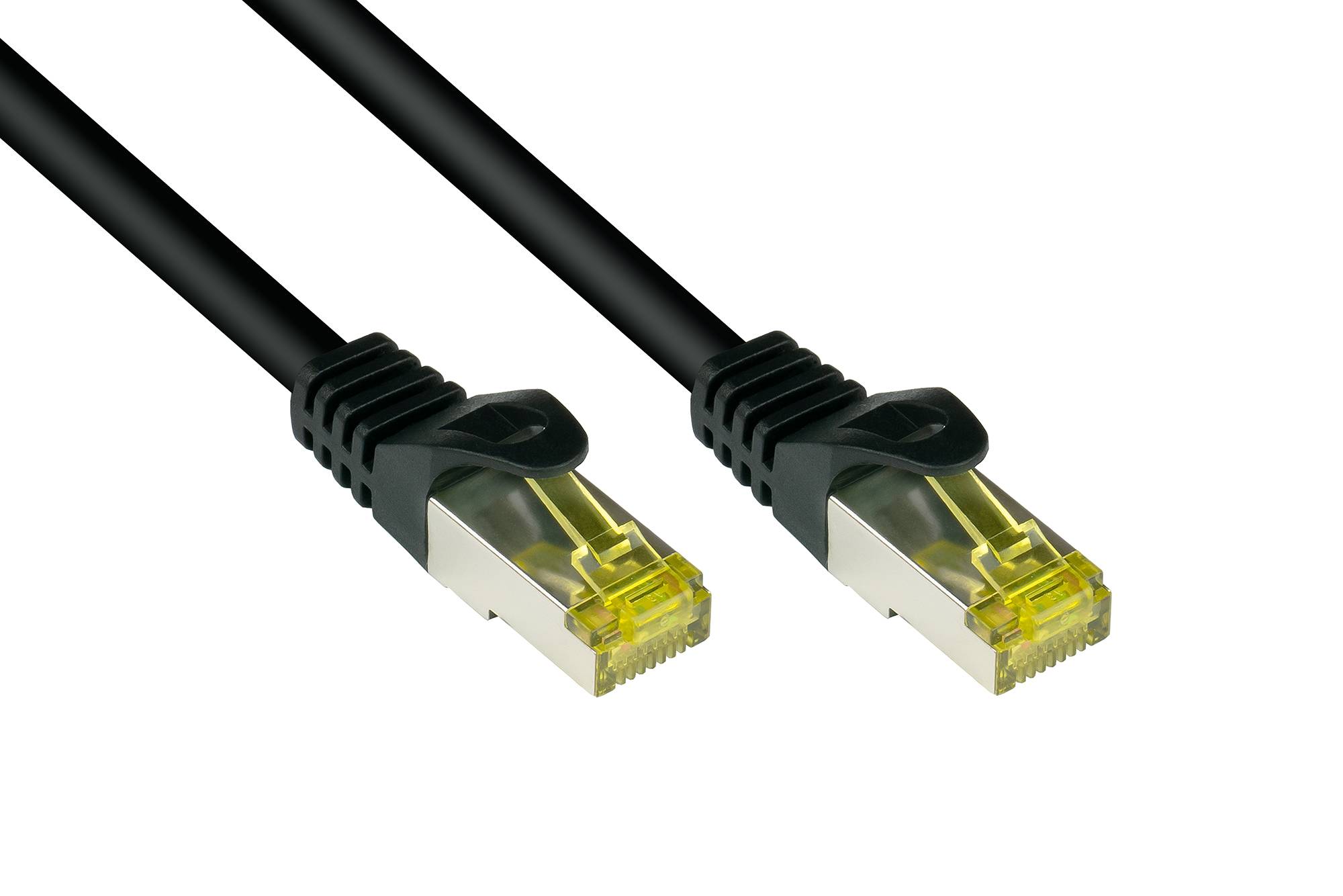 4014619324026 - Patch Netzwerkkabel Cat 7 s ftp schwarz 2m (8070R-020S) - Good Connections