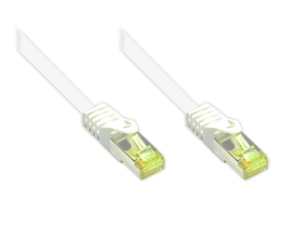 Good Connections Patchkabel m. Cat.7 Rohkabel weiß 10m - 8070R-100W